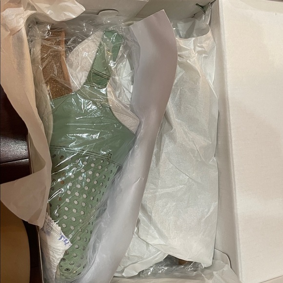 Origins Earth Dark Mint Suede Mules “Belinda” - Picture 6 of 6